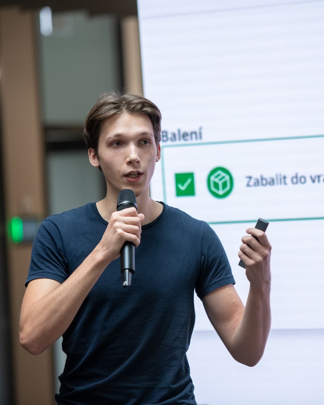 Pitching at a startup event